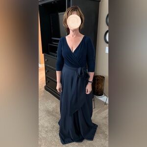 Alfred Sung Size 10 Navy Blue Dress